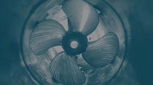 Side thruster propeller blade manufactuerd with additive manufacturing